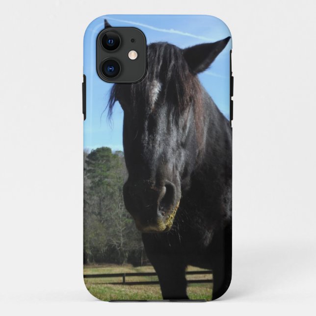 Rescued Black Draught Horse Case-Mate iPhone Case (Back)