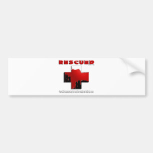 rescued bumper sticker