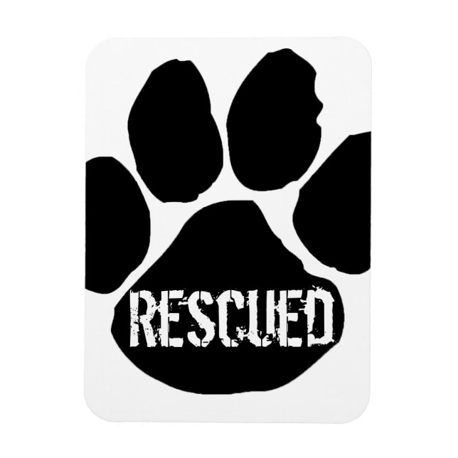 Rescued Car Magnet - Large (Vertical)