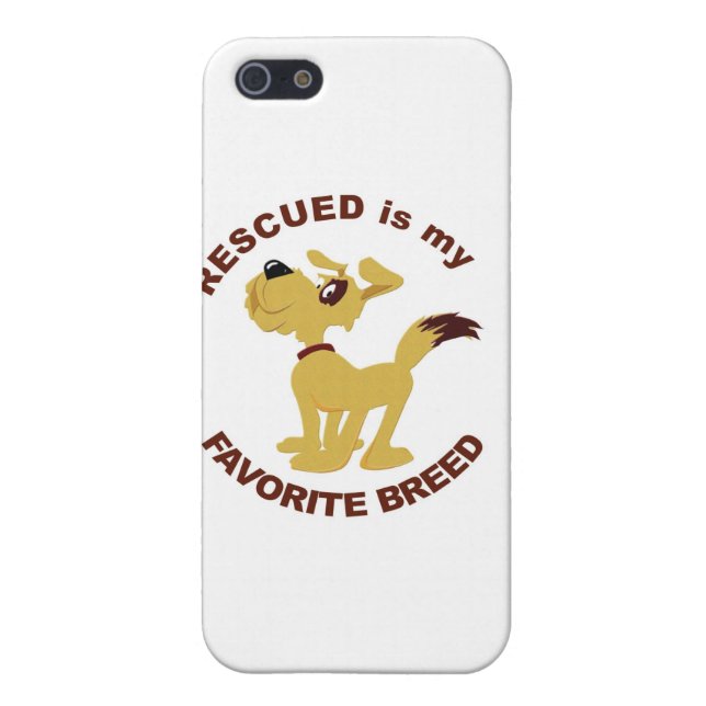 Rescued Dog Breed iPhone Case (Back)