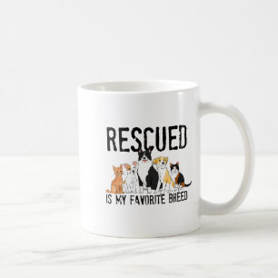 Rescued Is My Favorite Breed Adopt Dont Shop Do  Coffee Mug