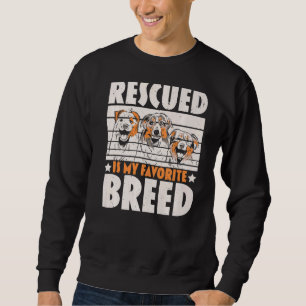 Rescued Is My Favourite Breed Animal Rescuer Anima Sweatshirt