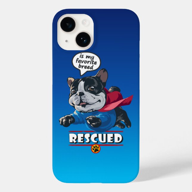 Rescued is my favourite breed | Case-Mate iPhone case (Back)