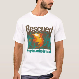 Rescued is my favourite Breed - Guinea Pig Today T-Shirt