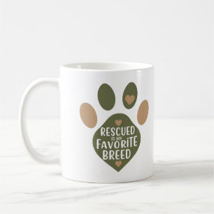Rescued Is My Favourite Breed Mug 
