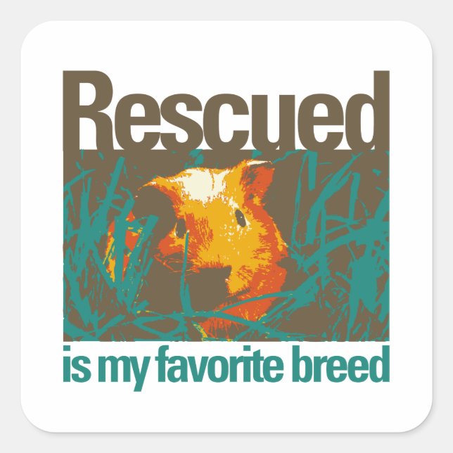 Rescued is my favourite Breed, Sticker (Front)