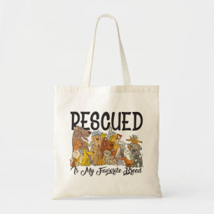 Rescued is my Favourite Breed Tote Bag