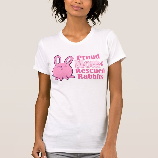Rescued Rabbits Mum T-Shirt (Front)