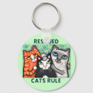 Rescued / Shelter Cat's Key Ring