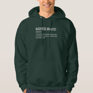 Research Analyst Funny Definition Hoodie