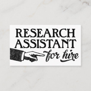 Research Assistant Business Cards - Cool Vintage