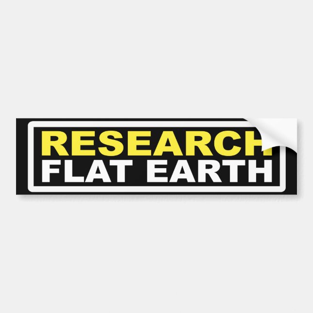 RESEARCH FLAT EARTH STICKERS (Front)
