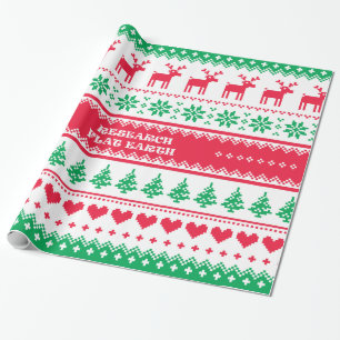 RESEARCH FLAT EARTH XMAS Gifts Wrapping Paper
