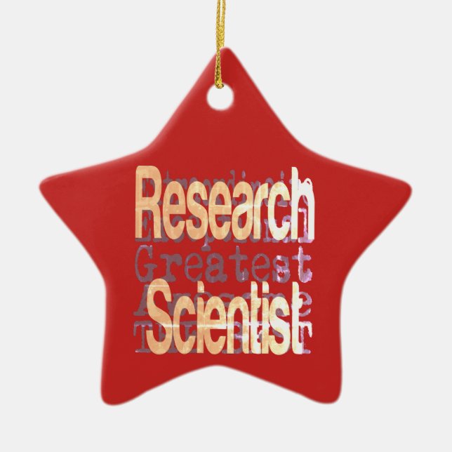 Research Scientist Extraordinaire Ceramic Tree Decoration (Front)