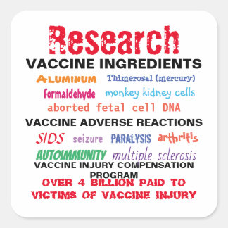 Research Vaccines Stickers