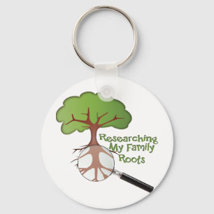 Researching my Family Roots Key Ring