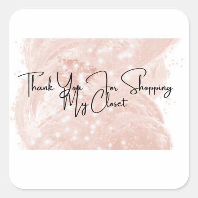 Reseller Thank You Square Stickers (Front)