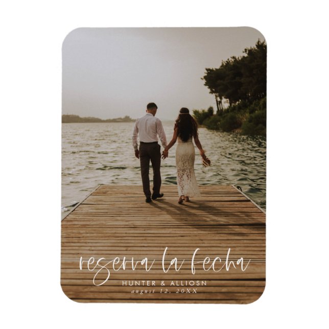 Reserva La Fecha Flexible Photo Magnet (Vertical)