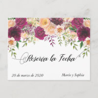 Reserva La Fecha  Save The Date La Flor Peach