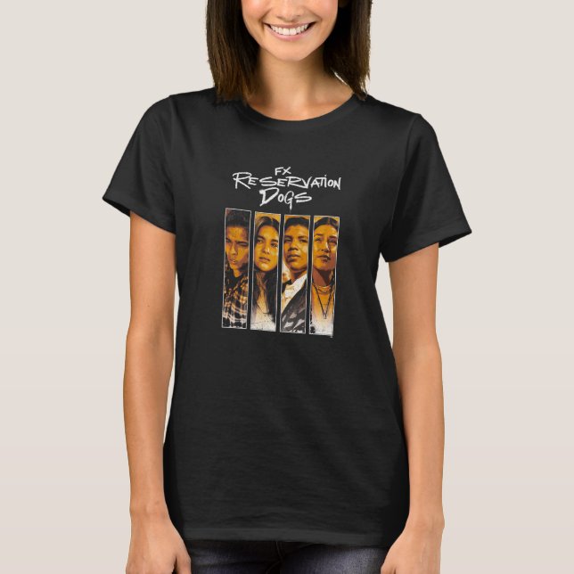 Reservation Dogs Centered Panels Group Shot Premiu T-Shirt (Front)
