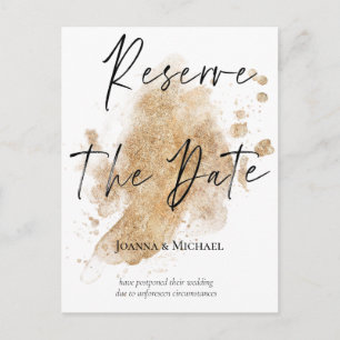 Reserve the Date New Wedding Date Announcement Postcard
