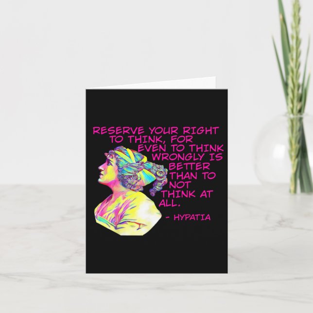 - Reserve Your Right To Think  Card (Front)
