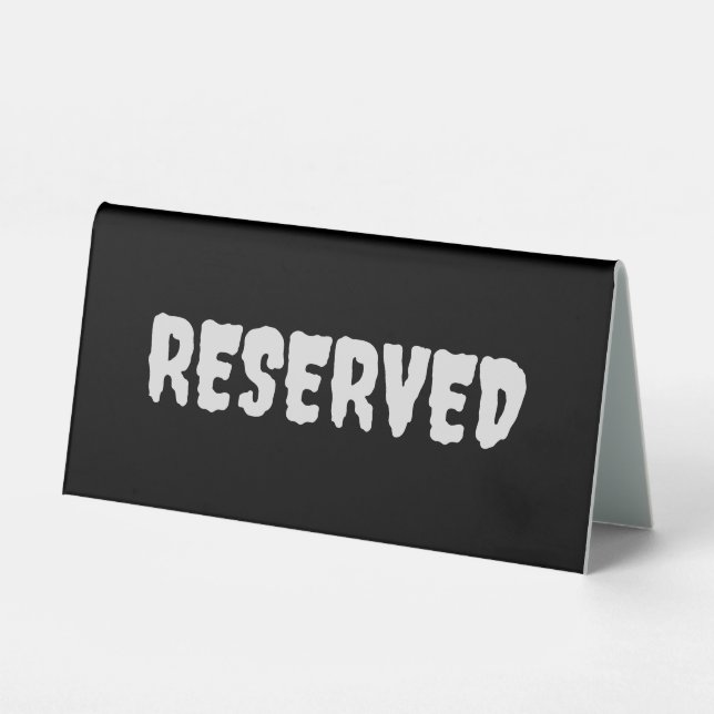 Reserved, 6" X 3" (Front)