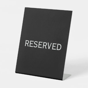 Reserved 8x10 pedestal sign