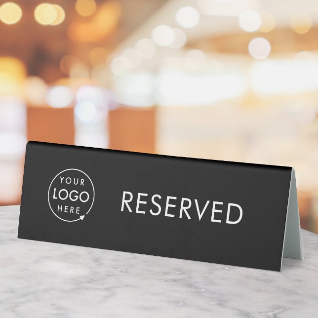 Reserved | Black Logo Restaurant Table Reservation (Creator Uploaded)