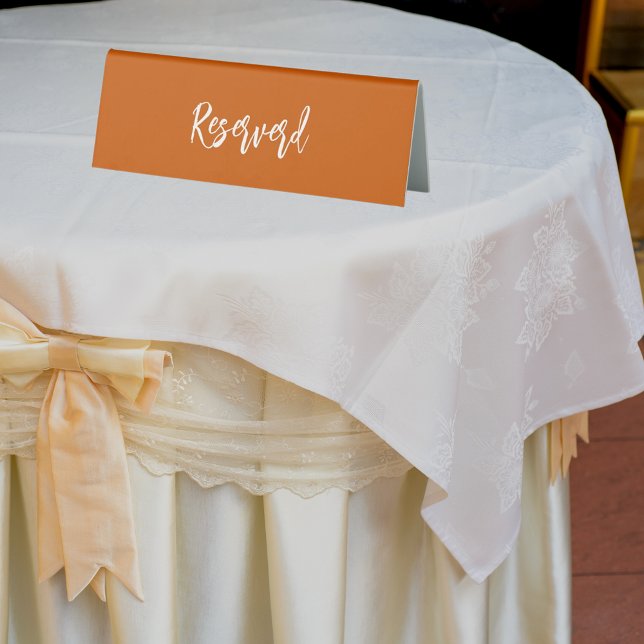 Reserved burnt orange terracotta script elegant (Creator Uploaded)