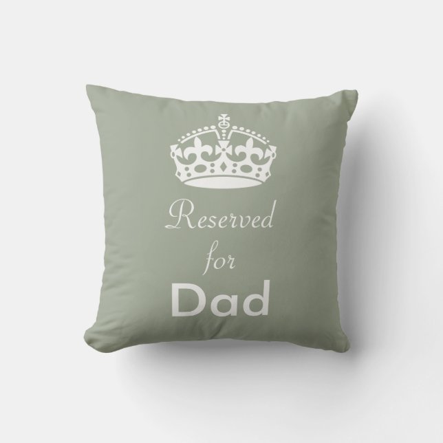 Reserved for (Any Name) Crown Cushion (Front)