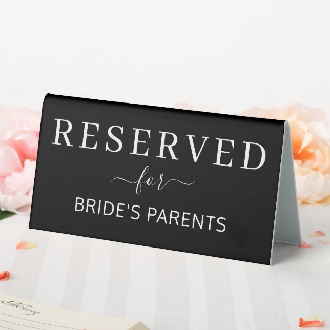 Reserved For Brides Parent Wedding Reception Event (In SItu (Wedding))