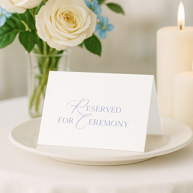  “Reserved for Ceremony” Wedding Seating Card (Creator Uploaded)