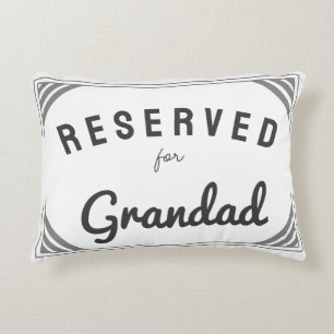 Reserved For grandad papa Custom birthday gift Decorative Cushion