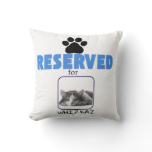 "Reserved for [Pet Name]" with black paw print