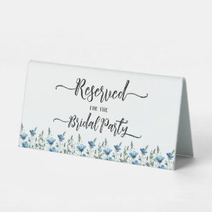 Reserved for the Bridal Party Blue Wildflowers
