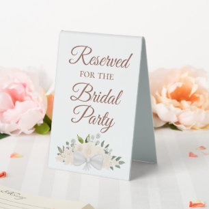 Reserved for the Bridal Party Blush Peach Floral