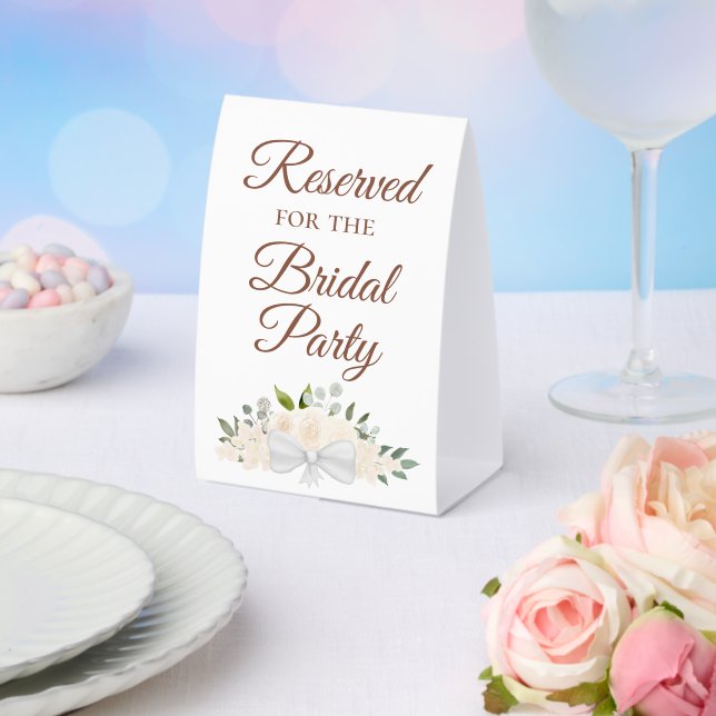 Reserved for the Bridal Party Blush Peach Floral (Insitu(Wedding))