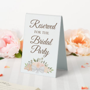 Reserved for the Bridal Party Coral Peach Floral