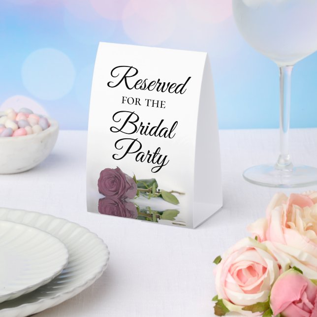 Reserved for the Bridal Party Dusty Mauve Rose (Insitu(Wedding))