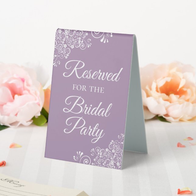 Reserved for the Bridal Party Elegant Lavender (In SItu (Wedding))