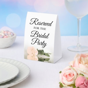 Reserved for the Bridal Party Elegant Peach Rose