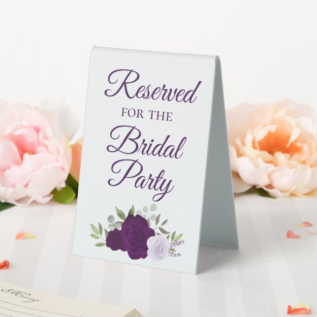 Reserved for the Bridal Party Elegant Purple Roses (In SItu (Wedding))