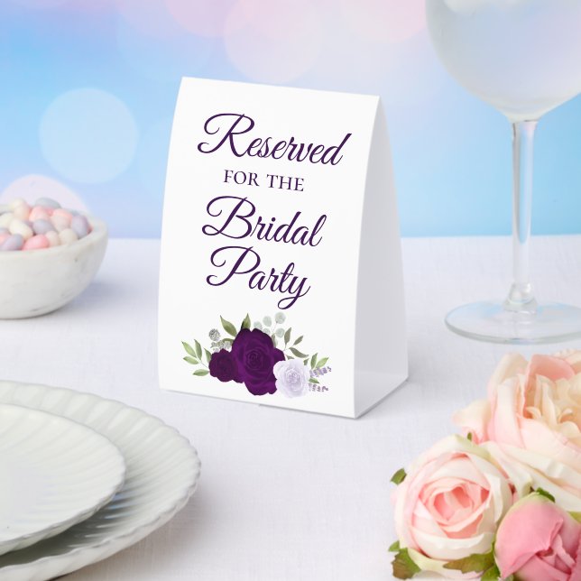 Reserved for the Bridal Party Elegant Purple Roses (Insitu(Wedding))