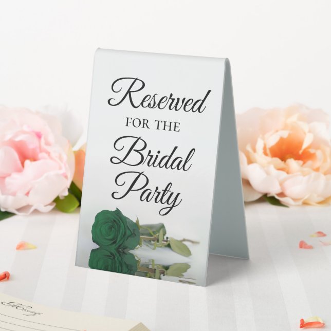Reserved for the Bridal Party Emerald Green Rose (In SItu (Wedding))