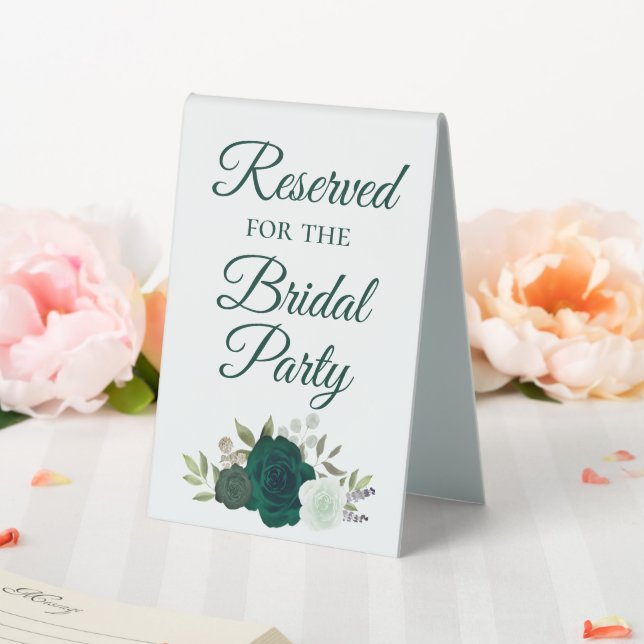 Reserved for the Bridal Party Emerald Green Roses (In SItu (Wedding))