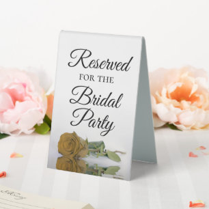 Reserved for the Bridal Party Gold Ochre Rose