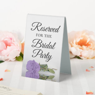 Reserved for the Bridal Party Lavender Purple Rose