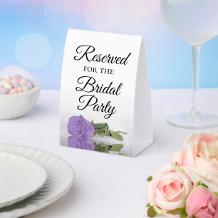 Reserved for the Bridal Party Lavender Purple Rose