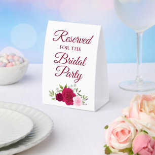 Reserved for the Bridal Party Magenta & Pink Roses